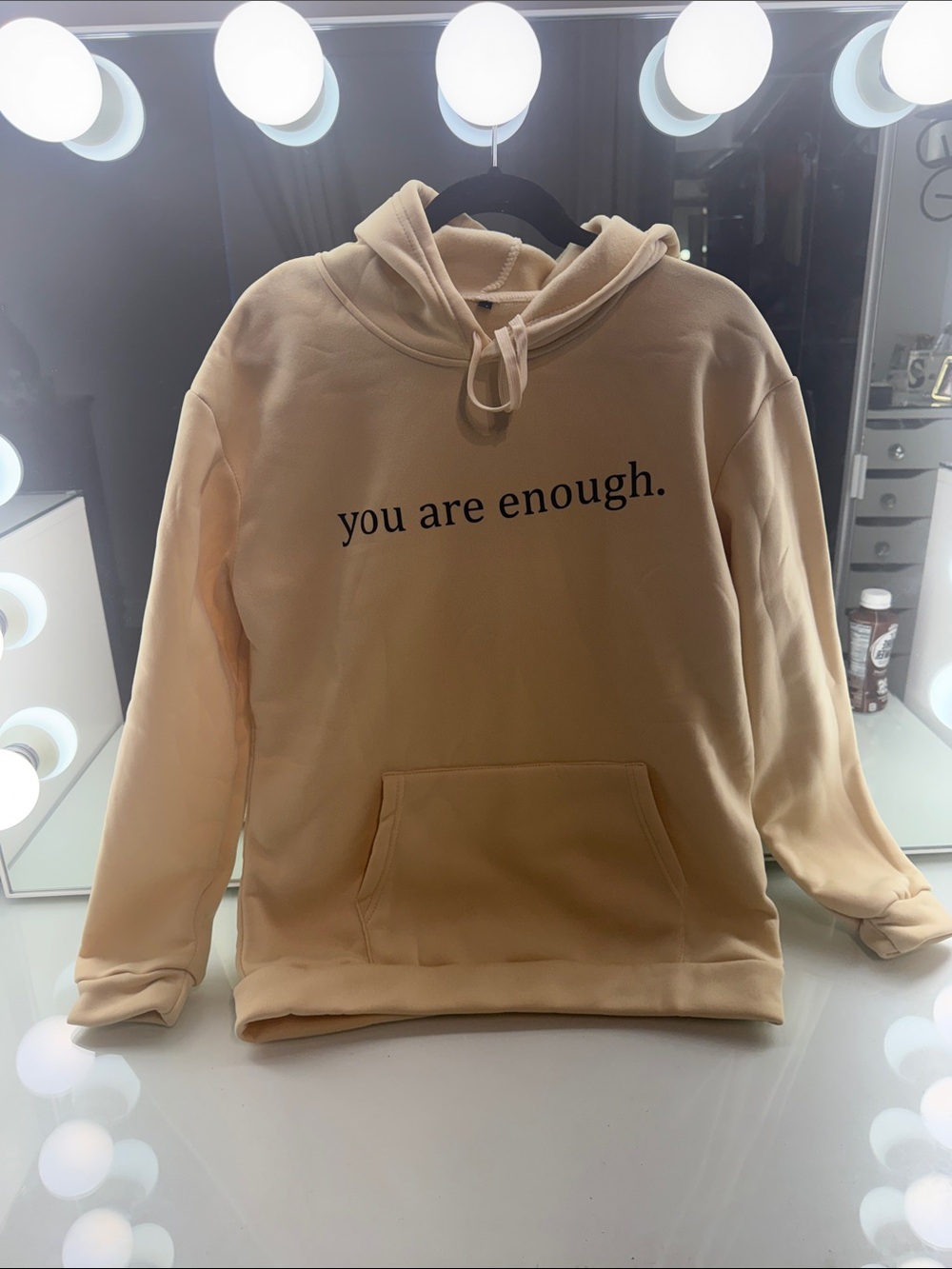 You Are Enough Mental Health Nude Peach Hoodie Sweatshirt - Men/Women Unisex NEW